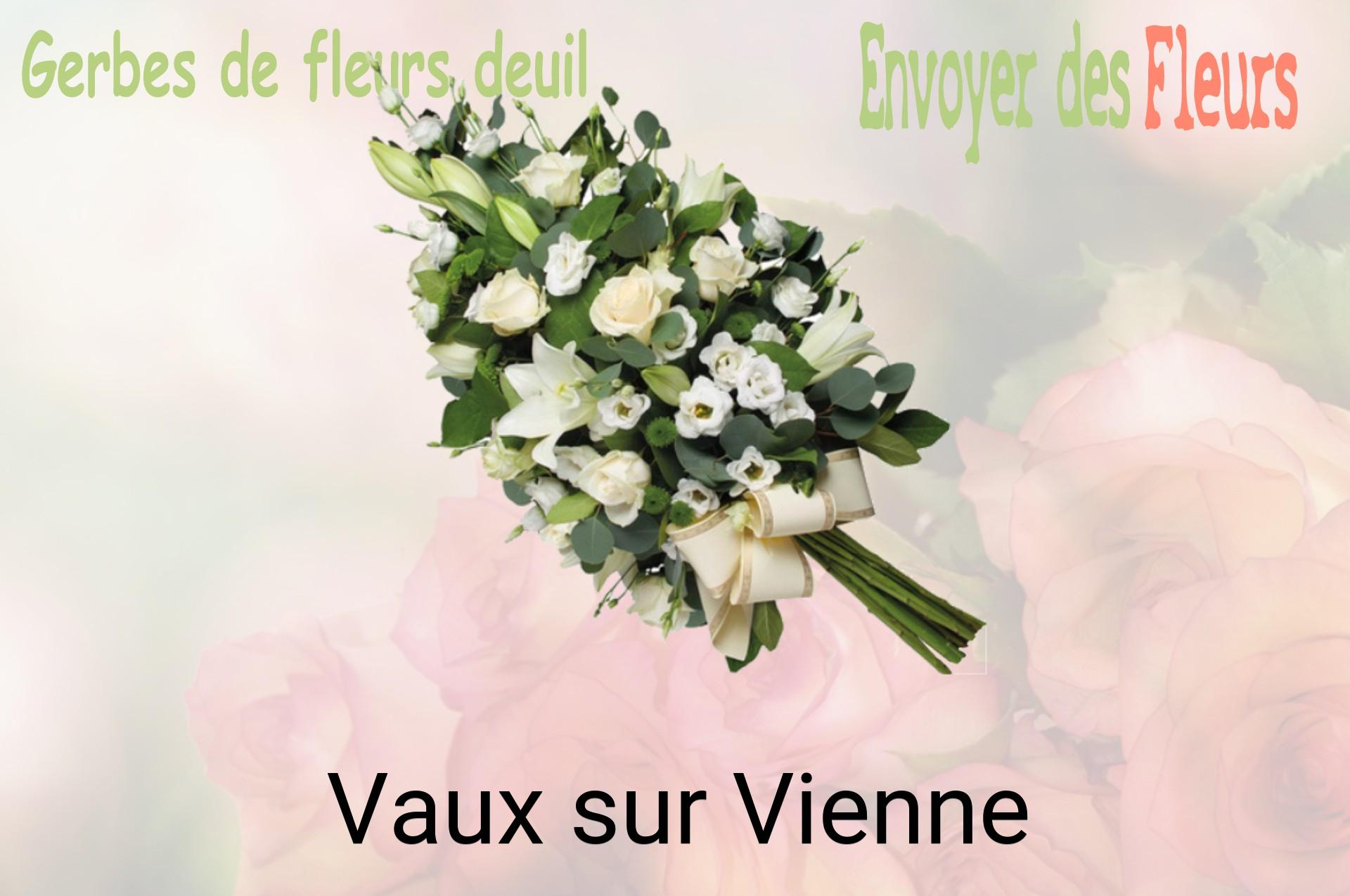 Gerbe de fleurs de deuil livrée à Vaux-sur-Vienne